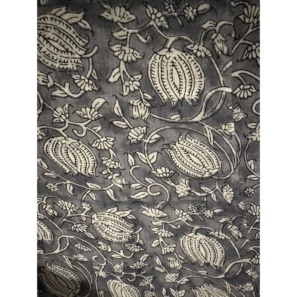 Marea by Liz Joy Womens Small Maxi Dress Dusty Blue Indian Block Print GUC - Picture 5 of 15
